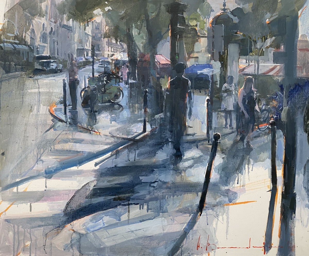 0-4 Sortira du cadre, 63x70cm, ht, 2020 Le Retour de Don Quichotteh