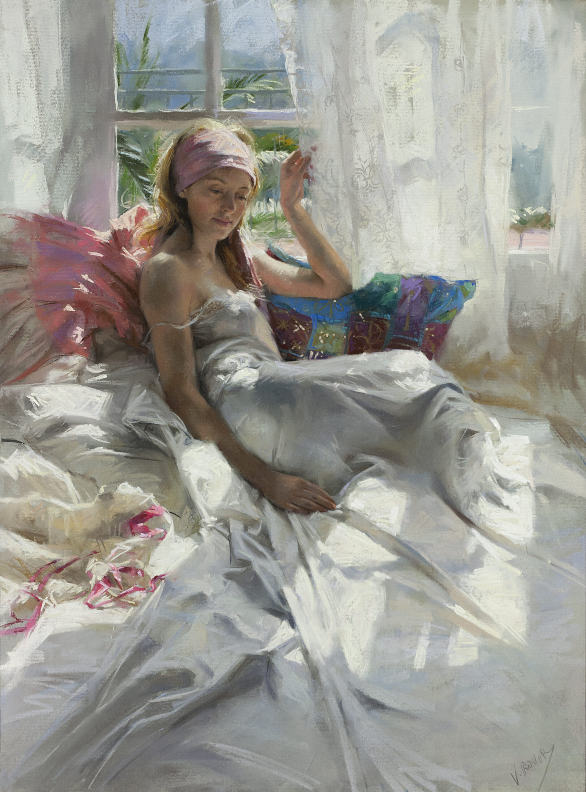 2014-prix public ROMERO Vicente 81x60 pastel_Le soleil du matin